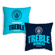 Manchester City Treble Winners 18" Name Cushion