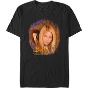 Men's Buffy And Angel Faces Short Sleeve T-Shirt