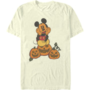 Men's MICKEY PUMPKIN PATCH Short Sleeve T-Shirt