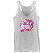 Junior's Gg Power Splash Color Racerback Tank Top