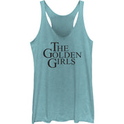 Junior's The Golden Girls Logo Serif Racerback Tank Top