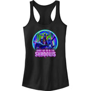 Junior's Neon Group Lockup Racerback Tank Top