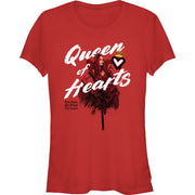 Junior's QUEEN OF HEARTS RED Short Sleeve T-Shirt