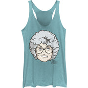 Junior's Sophia Bigface Racerback Tank Top