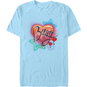 Men's Buffy Hearts And Stars Short Sleeve T-Shirt