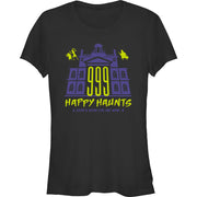 Junior's 999 Happy Haunts Short Sleeve T-Shirt