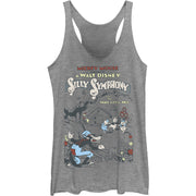 Junior's Three Little Pigs Poster Racerback Tank Top