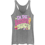 Junior's Cupcake Princess Aurora Racerback Tank Top