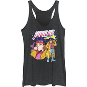 Junior's Pixellation Jubilation Racerback Tank Top