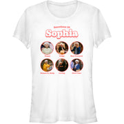 Junior's Emotions of Sophia Short Sleeve T-Shirt