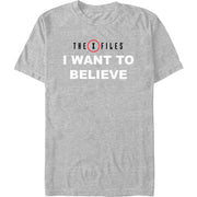 Men's XF I Want To Believe Short Sleeve T-Shirt