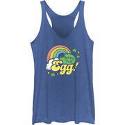 Junior's Paddys Egg Racerback Tank Top