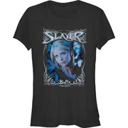 Junior's Buffy Frame Rock Short Sleeve T-Shirt