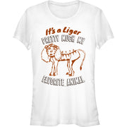 Junior's Lyger Fav Animal Short Sleeve T-Shirt