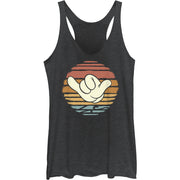 Junior's MM HANG LOOSE SUNSET Racerback Tank Top