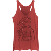 Junior's Big Sketchy Racerback Tank Top