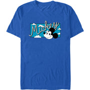 Men's Mickey Head Sky Short Sleeve T-Shirt