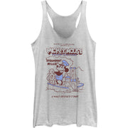 Junior's A Sound Cartoon Racerback Tank Top