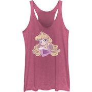 Junior's Cute Aurora Manga Version Racerback Tank Top