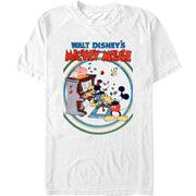 Men's Piano Minnie Mickey Short Sleeve T-Shirt