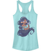 Junior's Cute Jasmine Manga Version Racerback Tank Top