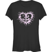 Junior's Buffy Heart Short Sleeve T-Shirt