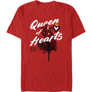 Men's QUEEN OF HEARTS RED Short Sleeve T-Shirt