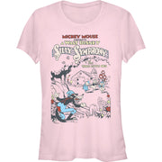 Junior's Three Little Pigs Poster Short Sleeve T-Shirt