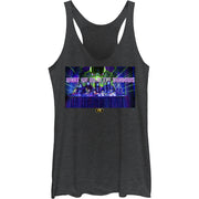 Junior's Disco Frame Racerback Tank Top