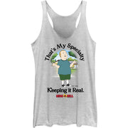 Junior's Bobby Quotes Racerback Tank Top