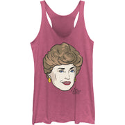 Junior's Blanche Bigface Racerback Tank Top