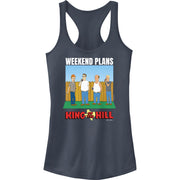 Junior's Weekend Plans Alt Racerback Tank Top