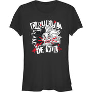 Junior's Cruella Crazy Short Sleeve T-Shirt