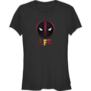 Junior's LFG Deadpool Head Short Sleeve T-Shirt