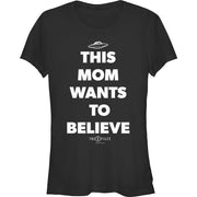 Junior's Believer Mom Short Sleeve T-Shirt