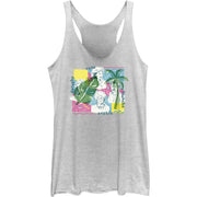 Junior's Dorothy Rose Blanche Sophia Racerback Tank Top