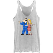 Junior's Stan & Fran Americana Racerback Tank Top