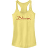 Junior's Blossom Logo Racerback Tank Top