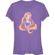 Junior's Cute Rapunzel Manga Version Short Sleeve T-Shirt