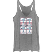 Junior's Roger Four Box Racerback Tank Top