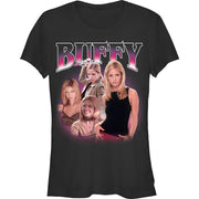 Junior's Buffy Y2K Montage Short Sleeve T-Shirt