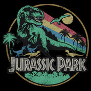 Men's Jurassic Park Rainbow Emblem  Adult T-Shirt