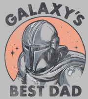 Men's Star Wars: The Mandalorian Galaxy's Best Dad Din Djarin  Adult T-Shirt