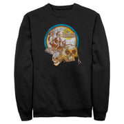 Men's Pirates of the Caribbean: On Stranger Tides Distressed Skull Logo  Adult Sweatshirt