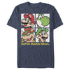 Men's Nintendo Mario Four Panel  Adult T-Shirt