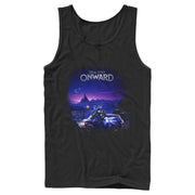 Men's Onward Movie Sunset Poster  Adult Tank Top