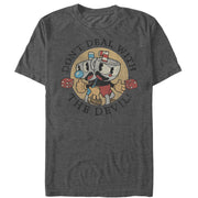 Men's Cuphead Don't Deal with the Devil  Adult T-Shirt