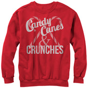 Women's CHIN UP Christmas Candy Canes and Crunches  Adult Sweatshirt