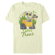 Men's Wall-E I Love Trees  Adult T-Shirt