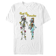 Men's The Nightmare Before Christmas Jack and Sally Rest in Paradise  Adult T-Shirt